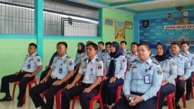 Jajaran Rutan Kelas IIB Krui Ikuti Peringatan HUT Dharma Karya Dhika