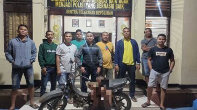 Penyidik tunjukkan terduga pelaku dan barang bukti kasus curanmor
