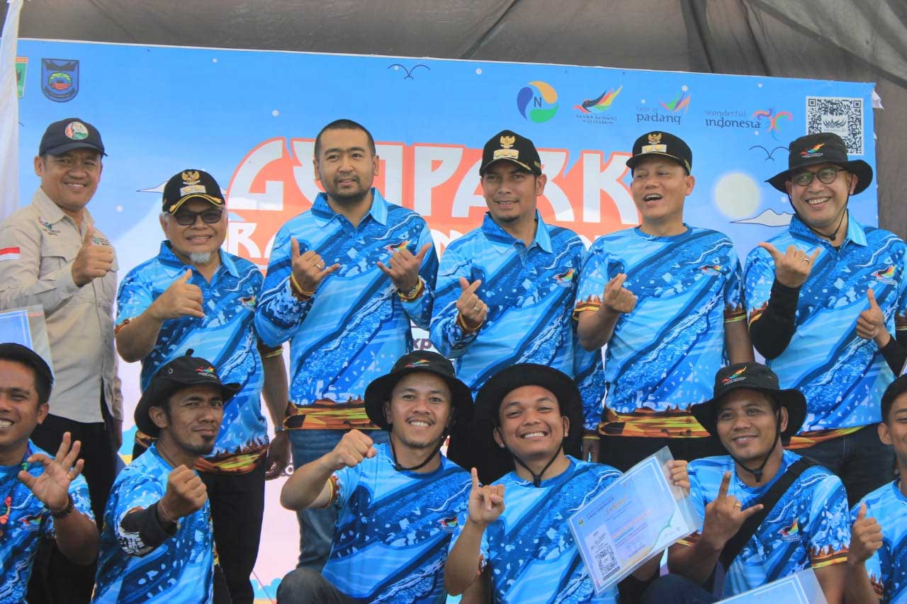 Wakil Bupati Sabar AS hadiri Jambore Nasional Geopark Ranah Minang di kawasan Geopark Nasional Sawahlunto, Jumat (28/7/2023).