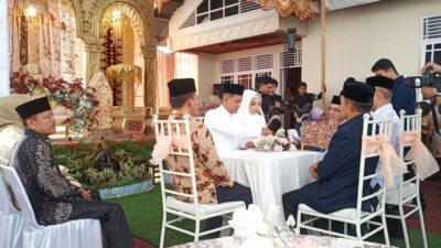 Prosesi ijab kabul Fadilla Rahmasari dengan Aditya Denura