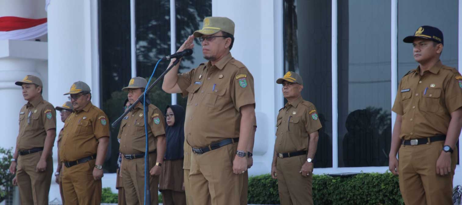 Sekda Asahan, John Hardi Nasution pimpin apel gabungan