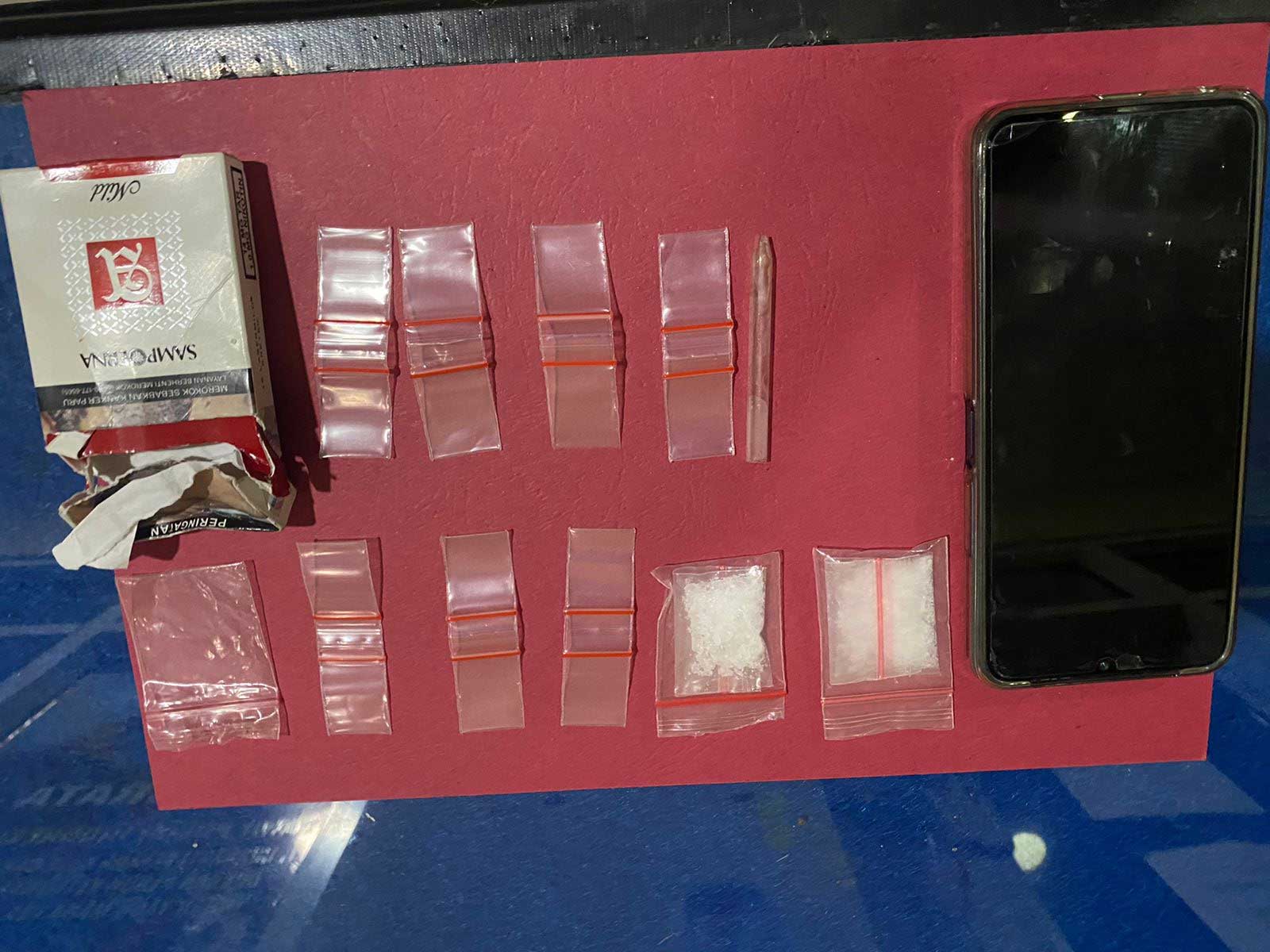 Barang bukti yang diamankan polisi