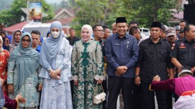 Bupati Solok dan rombongan disambut masyarakat Nagari Cupak