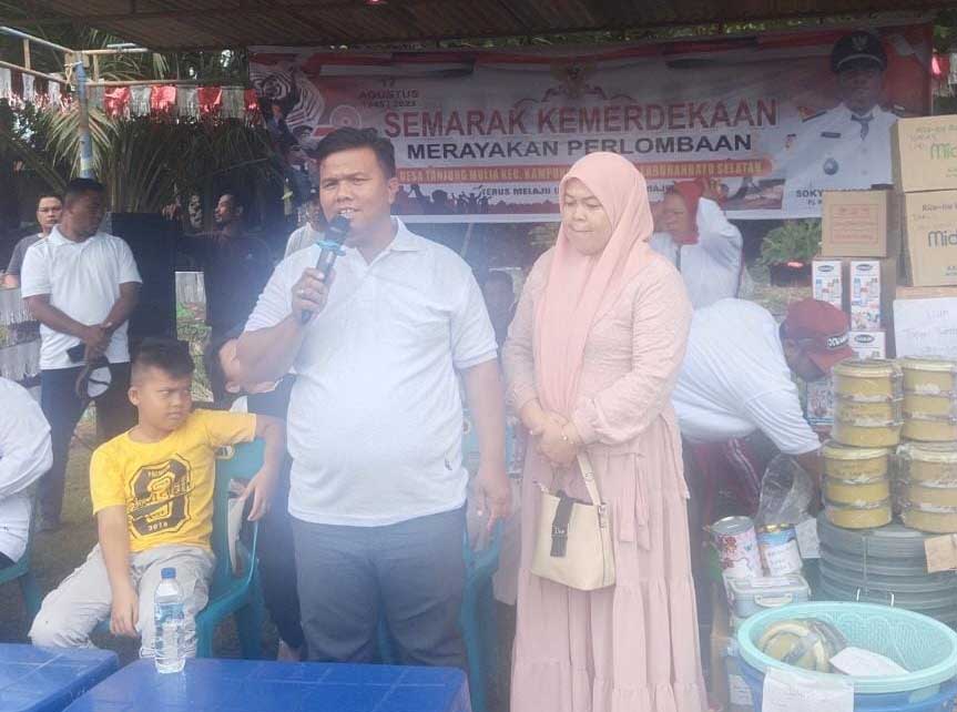 Pejabat Kepala Desa beri sambutan dan perkenalkan diri