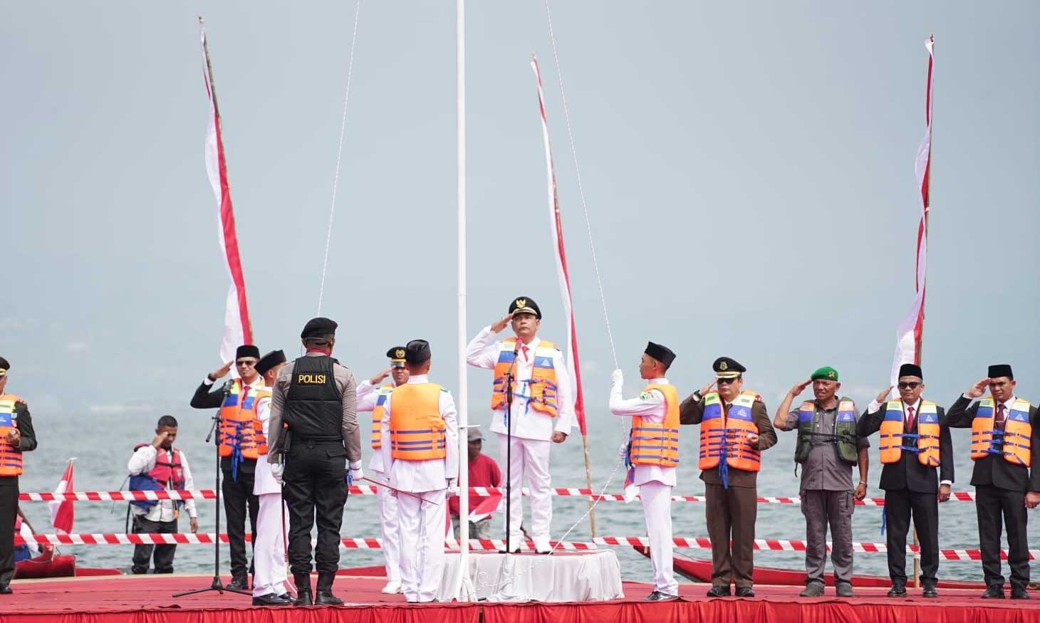 Peringatan detik-detik proklamasi di Dermaga Singkarak