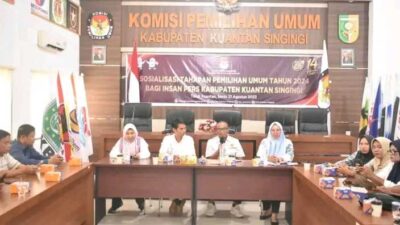 Sosialisasikan Tahapan Pemilu, KPU Kuantan Singingi Berharap Dukungan