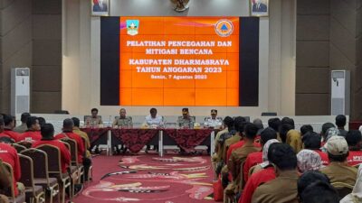 Pembukaan pelatihan pencegahan dan mitigasi bencana yang diadakan Pemkab Dharmasraya