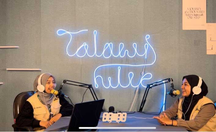 Mahasiswa KKN Unand sampaikan program pada masyarakat melalui Podcast Talawi Hilie