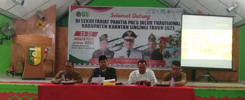 Bupati Kuansing berikan keterangan pers terkait pelaksanaan pacu jalur
