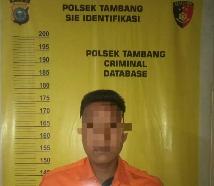 Pelaku yang diamankan polisi