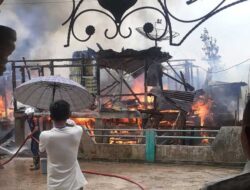 Waspadai Cuaca Ekstrim, Dua Rumah Diamuk si Jago Merah di Bayung Lencir