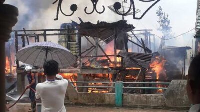 Waspadai Cuaca Ekstrim, Dua Rumah Diamuk si Jago Merah di Bayung Lencir