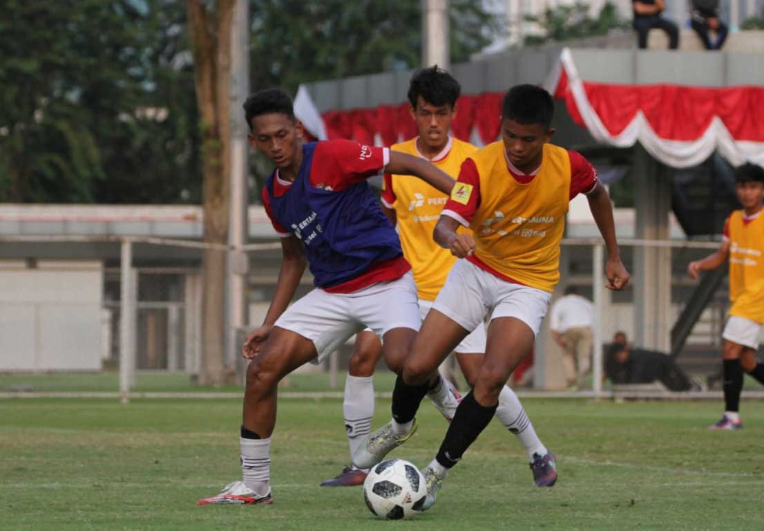 Para pemain yang ikut seleksi yang diadakan PSSI. (pssi)