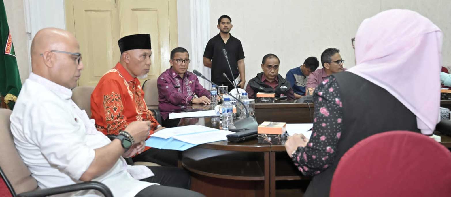 Gubernur Mahyeldi pimpin rapat persiapan WIES 2023. (pemprov)