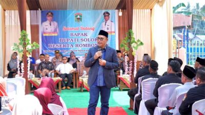 Bupati Solok dialog dengan masyarakat Nagari Saok Laweh, Kecamatan Kubung.