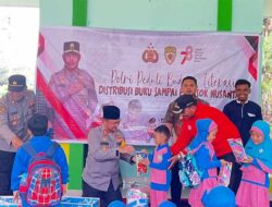 Dorong Minat Baca dan Literasi Anak, Polres Dharmasraya Berbagi Buku