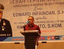 Handwiyuto Jadi Pelaksana Tugas Kepala Kantor Imigrasi Biak, Terima Kasih untuk Edward Infaindan