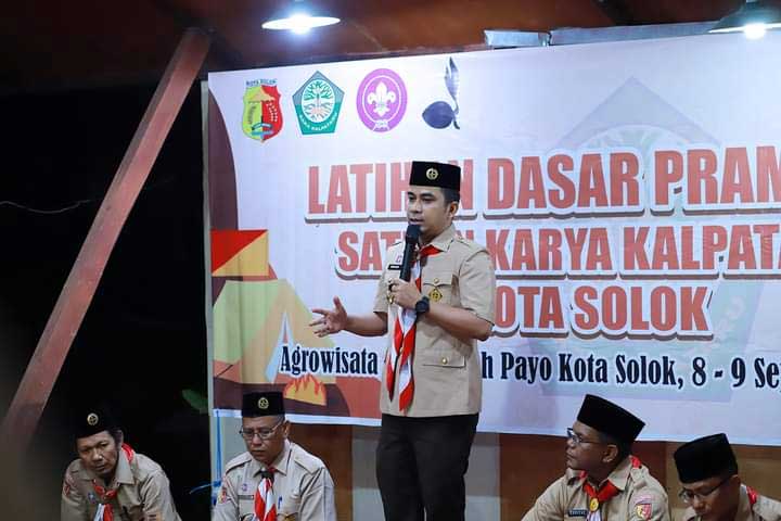 Wakil Wali Kota Solok buka Latihan Dasar Pramuka Satuan Karya (Saka) Kalpataru