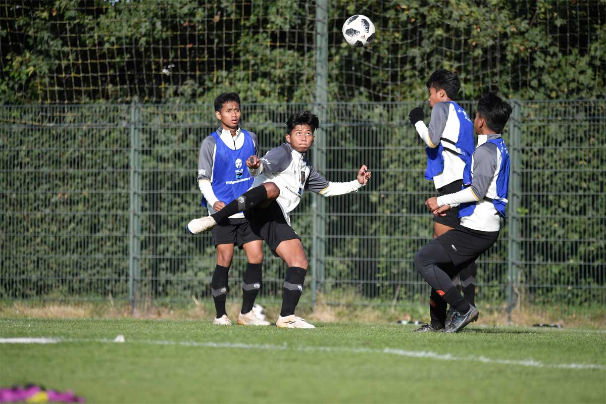 Pemain Timnas U-17 Indonesia latihan di Jerman. (pssi)