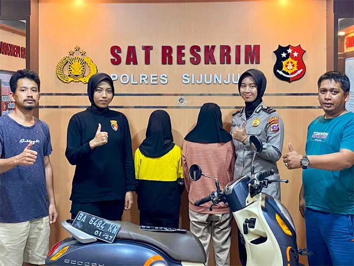Dua anak yang diamankan polisi karena diduga terlibat aksi pencurian
