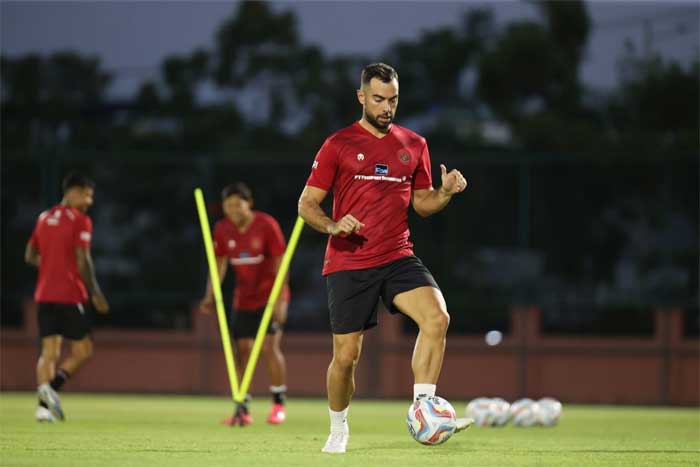 Pemain timnas jalani latihan perdana di Surabaya. (pssi)