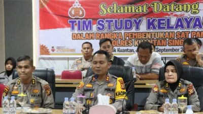 Jajaran Polres Kuansing terima kunjungan tim Polda Riau