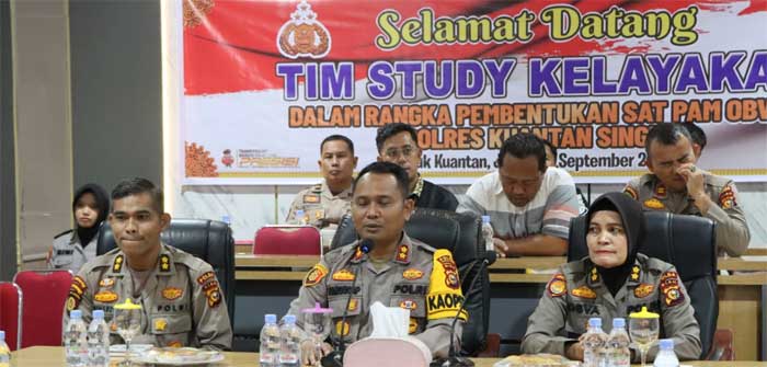 Jajaran Polres Kuansing terima kunjungan tim Polda Riau