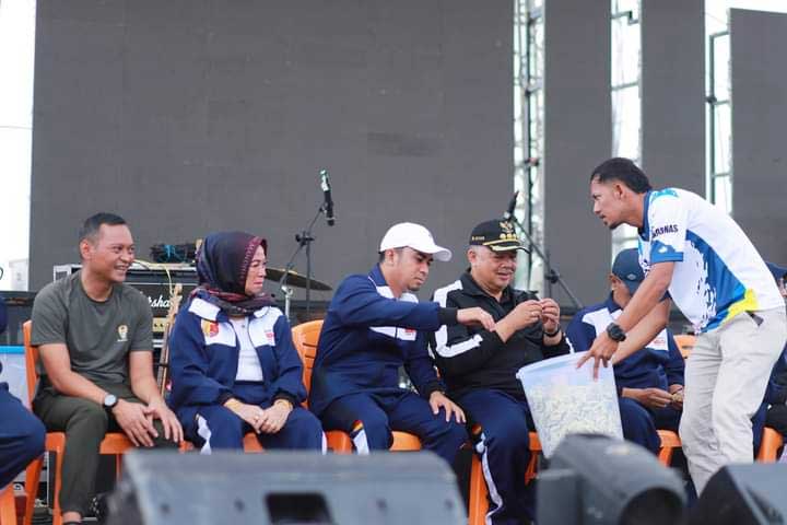 Penarikan doorprize usai senam massal