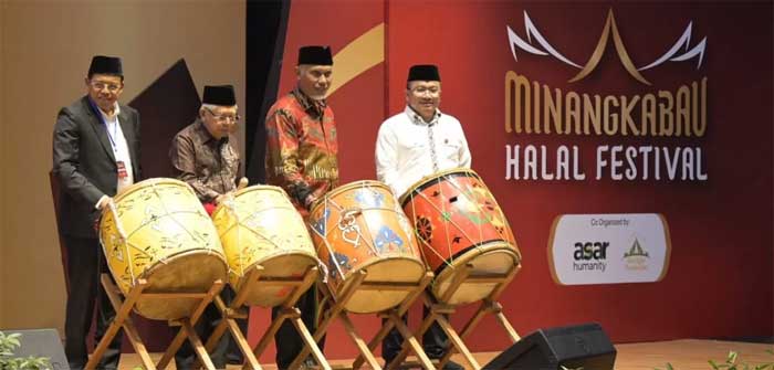 Wakil Presiden Ma’ruf Amin buka Minangkabau Halal Festival di auditorium Universitas Negeri Padang. (wapres.ri.go.id)