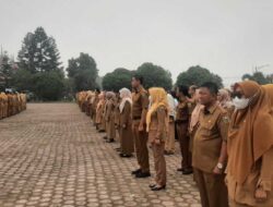Arosuka Diselemuti Kabut Asap, ASN Pemkab Solok Tetap Ikut Apel, Banyak Tak Pakai Masker
