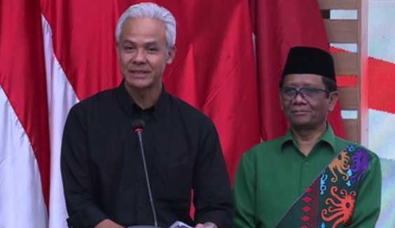 Ganjar Pranowo dan Mahfud Md