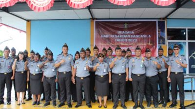 Kantor Imigrasi Biak Adakan Upacara Peringatan Hari Kesaktian Pancasila
