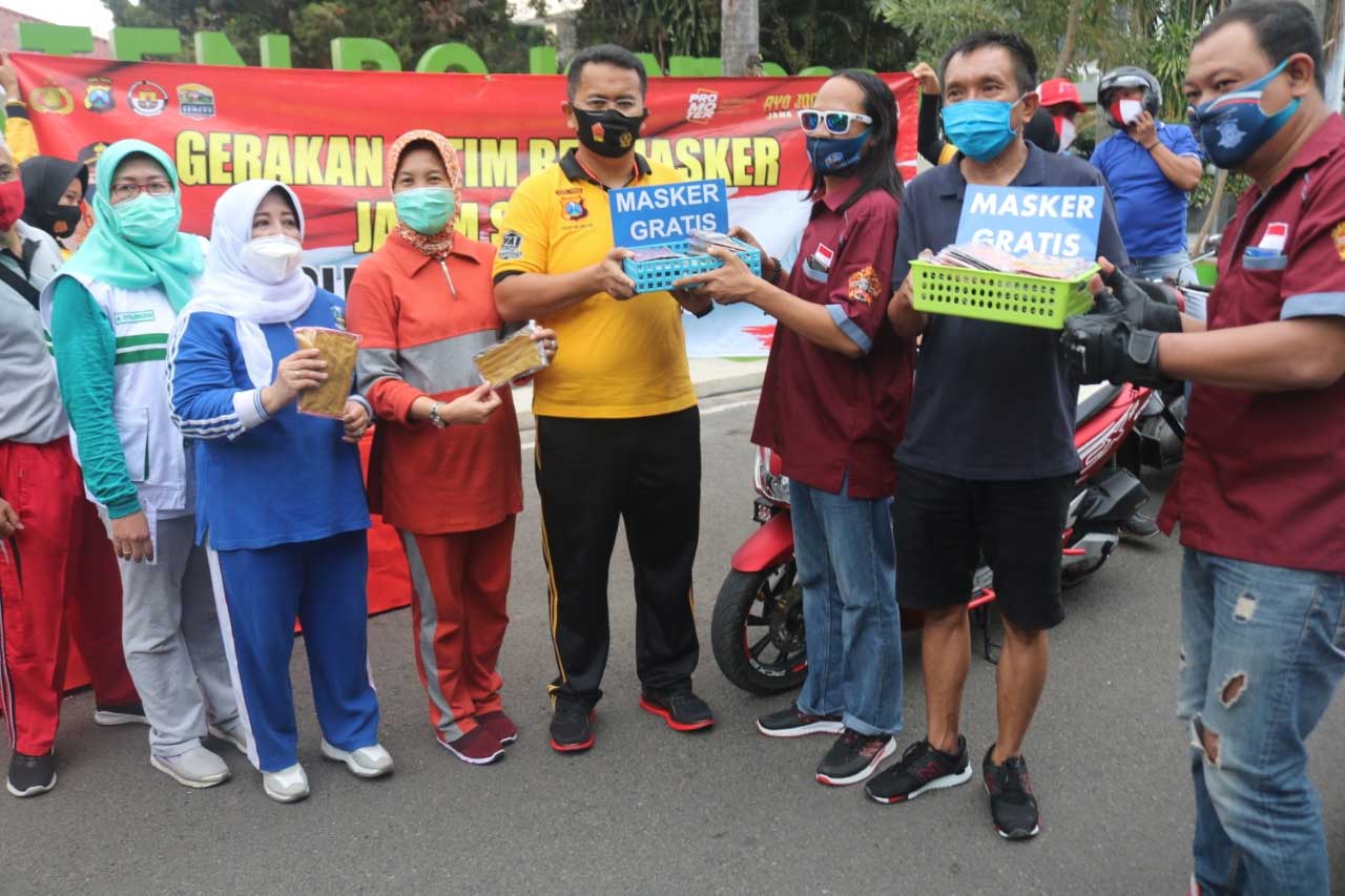Kampanye yang mengajak masyararat untuk mengenakan masker