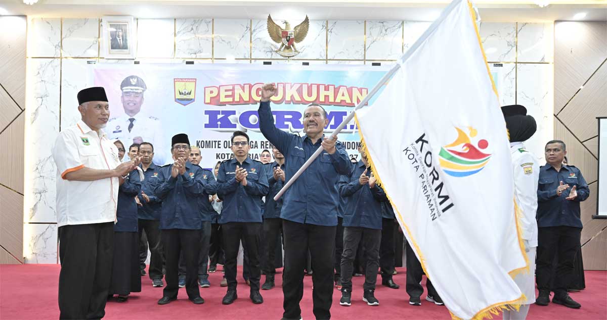 Pengukuhan pengurus KORMI Kota Pariaman. (Pemprov Sumbar)