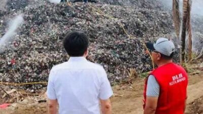 Tinjau TPA Sumompo yang Terbakar, Wali Kota Manado Minta Langkah Antisipasi Disiapkan