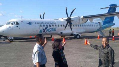 Pesawat ATR milik Garuda Indonesia. (merdeka.com)