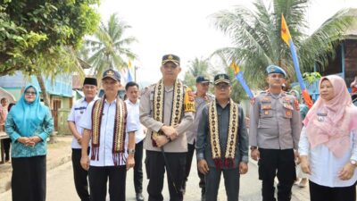 Kapolres Pesisir Barat tiba di lokasi peresmian
