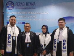 Ada Ismail Raja Tega di Pelantikan 34 Advokat Peradi Utama, Calon Ketua di Sumatera Barat