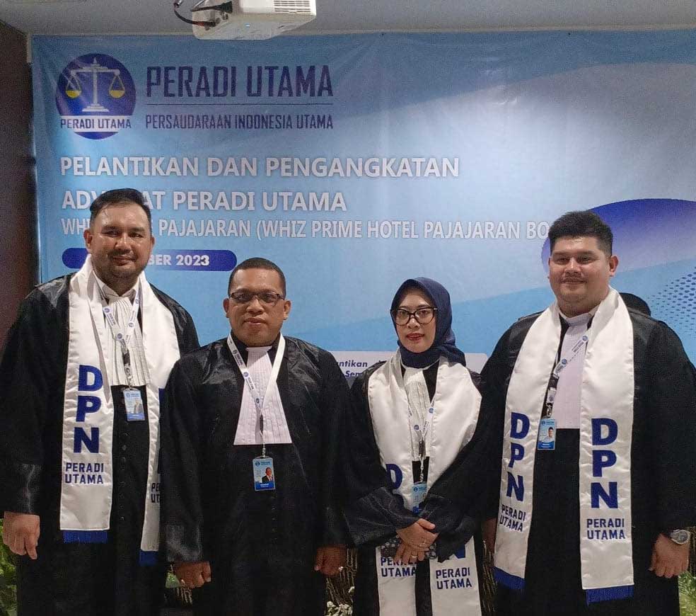 Ismail Novendra (nomor dua dari kiri) yang merupakan calon ketua di Bumatera Barat