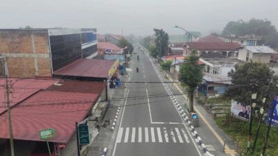 Ruas jalan yang akan ditutup sementara di Padang Panjang. (kominfo)