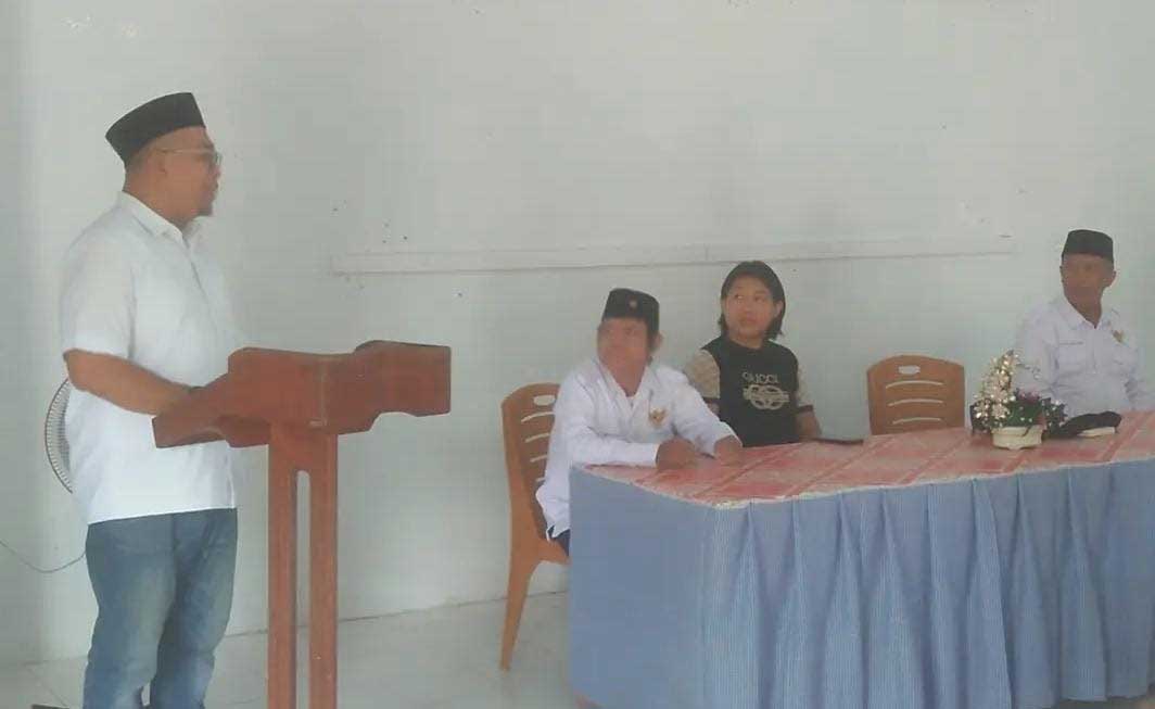 Bakal calon anggota DPD RI, Abid Takalamingan beri sambutan
