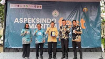 Foto bersama usai pembukaan Aspeksindo Maritime Fest 2023.