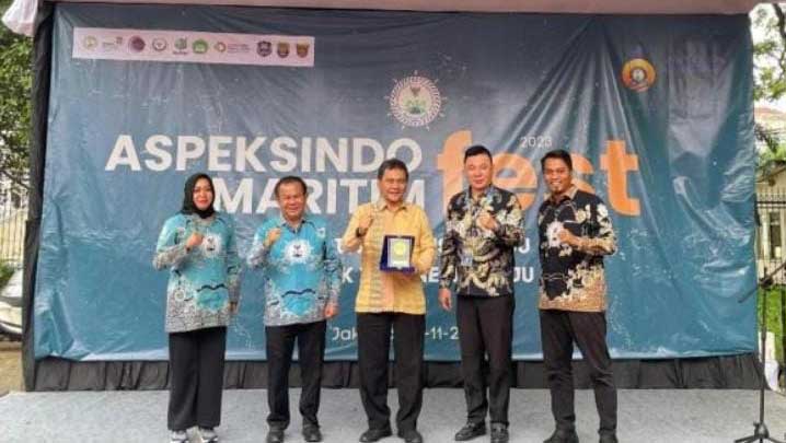 Foto bersama usai pembukaan Aspeksindo Maritime Fest 2023.