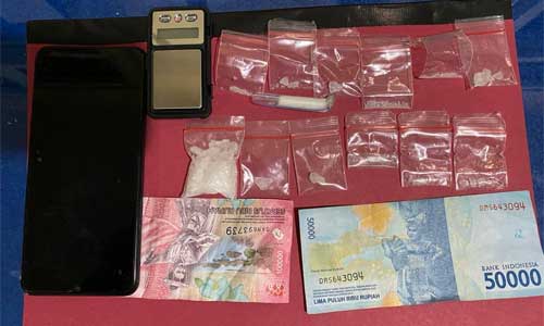 Barang bukti yang diamankan polisi