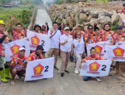 Caleg Partai Gerindra Bangun Jalan, Masyarakat Desa Beri Apresiasi 10 Caleg Partai Gerindra Bangun Jalan, Masyarakat Desa Beri Apresiasi