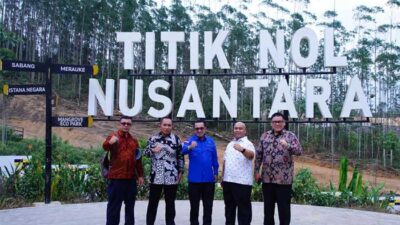 Bupati Tanah Datar dan rombongan di IKN. (prokopim)
