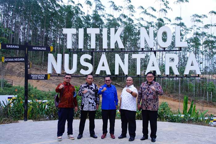 Bupati Tanah Datar dan rombongan di IKN. (prokopim)