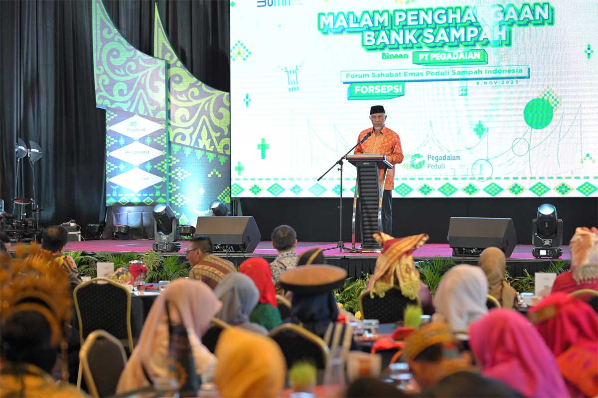 Gubernur Mahyeldi apresiasi komitmen PT Pegadaian dan Forsepsi dalam menjaga lingkungan