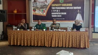 Para narasumber capacity building TPID beri pemaparan