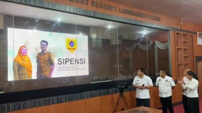 Peluncuran Aplikasi Sipensi di Pemkab Labusel